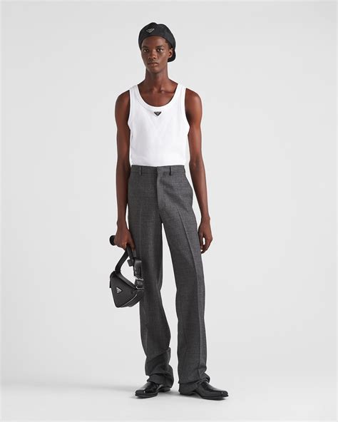 prada cotton tank top|prada vest.